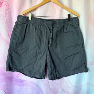 Bonobos XL Charcoal Gray Elastic Waist Shorts Preppy Sporty Outdoors Coastal